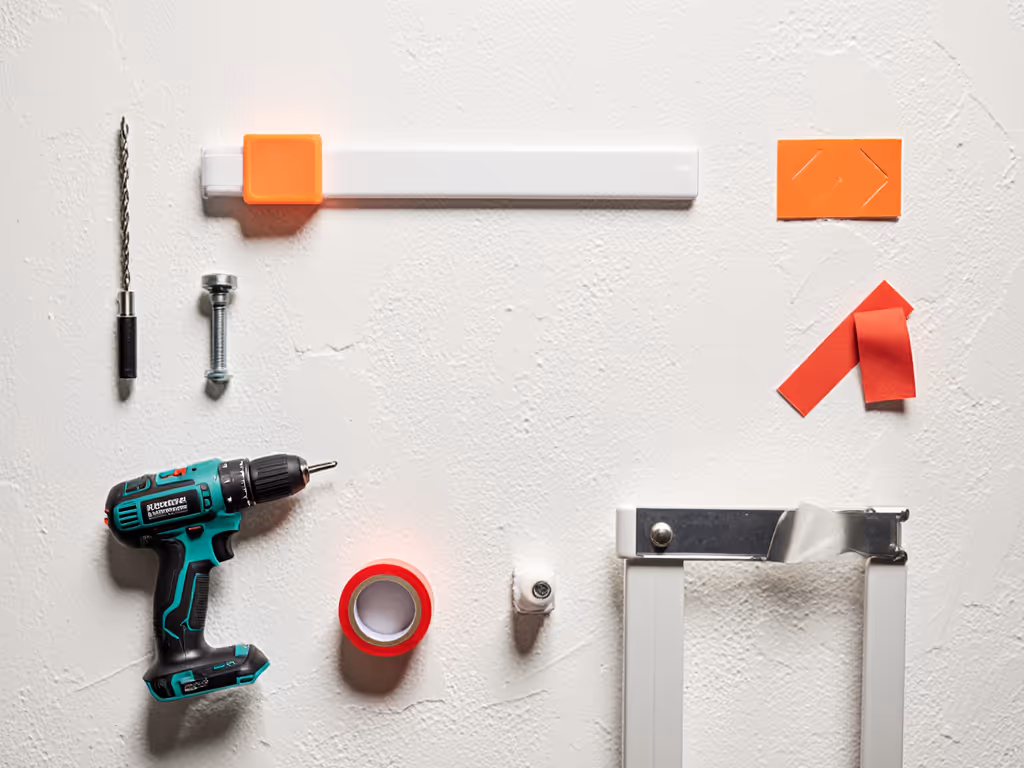 landlord-friendly_gate_installation_on_plaster_wall