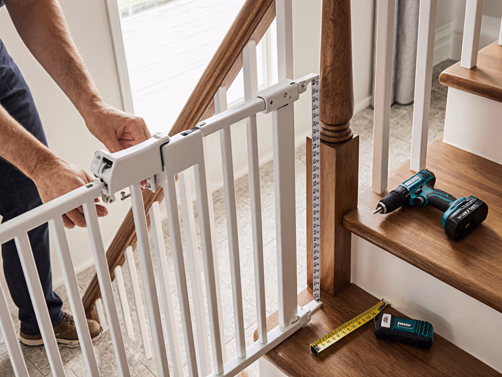 Step-by-Step Baby Gate Installation on Tile, Concrete, and Banisters