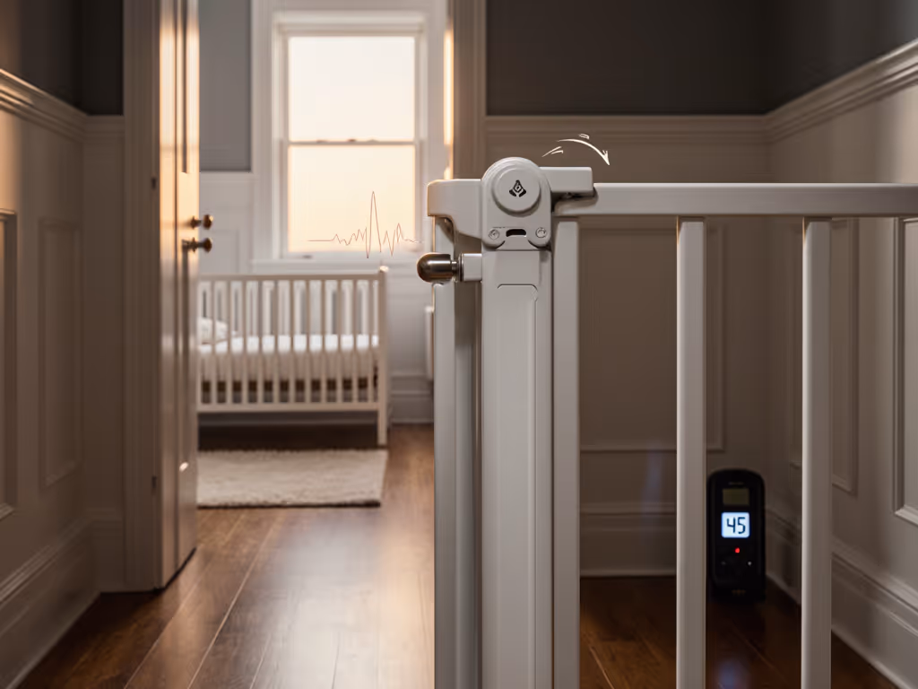 Baby Gate Noise Test: Quiet Latches for Light Sleeper Safety